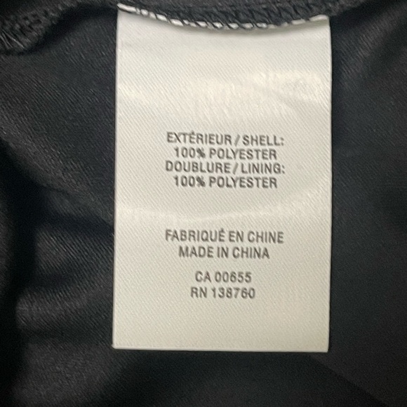 Reitmans Black Floral Print Dress with Tie Neck & 3/4 Sleeves Size L - Picture 4 of 6